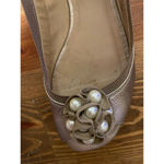 Kate Spade Champagne Bindi Peep Toe Flat, size 10 Photo 5