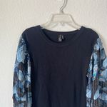 Anthropologie Bl-nk London Puff Sleeve Butterfly Sweater size XXS Photo 2