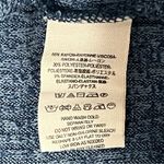 We The Free Free People Long Sleeve Mock Neck Sweatshirt LARGE Blue Lagenlook Boho Relaxed Photo 6