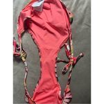 & Other Stories & Other Stories Tropical Fruit Orange Peach Side Tie Bikini Bottoms Sz 12 Large Photo 4