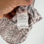DR2 Soft Pink Gray Leopard Print Chiffon V Photo 7