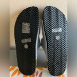 None Blue and Cream Birk Style Sandals Size 7.5 Photo 5