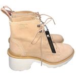 Sorel NEW  Women’s Tan Suede Hi Line Heel Lace Chelsea Boots size 9 Photo 7