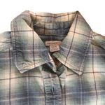 Carhartt - Women's Hamilton Flannel Plaid Cozy Shirt Size S Blue Teal LS Fall Photo 1