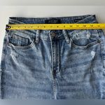 Judy Blue  Cropped Bootcut Jean Distressed Stretch High Rise Chewed Hem Boho 7/28 Photo 5