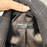 Generation Love Maverick Windowpane Tweed Blazer Jacket Black Small Photo 2