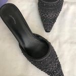 Ellemenno Vintage Romantic Coquette classy Purple mules kitten heels pumps sequins & beading-genuine leather Photo 2