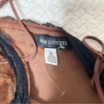 Urban Outfitters  Women's Brown Velvet Black Lace Faith slip Dress Size Large Photo 3