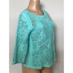 Soft Surroundings New. sea foam green loose knit top. Retails $129 Photo 2