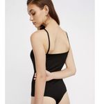 Free People  Intimately Women’s Sz Medium Square Neck Body Suit Black Photo 6