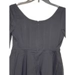 Tuckernuck Women Top Ribbed Nealy Corset Puff Sleeve Peplum Blouse Black XS NWT Photo 5