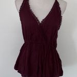 LA Hearts Maroon Surplice Top Photo 0