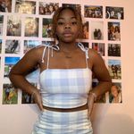 Windsor Blue Plaid Skort and crop top set Photo 0