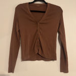 Brandy Melville Brown John Galt Cardigan  Photo 0