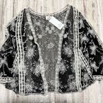 Ember Lace Cardigan Black Photo 0