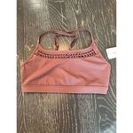 Spiritual Gangster Women's Pink Crochet Inset Sports Bra Size S Photo 0