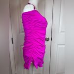Beach Betty Pink Swimdress L Twist Front Ruched Ruffle Hem One Piece Resort Size L Photo 2