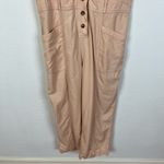 Madewell Top-Stitched Coverall Jumpsuit in Blush Photo 3