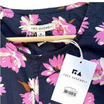NWT Free Assembly Floral Long Sleeve Blouse Blue Size M Photo 2