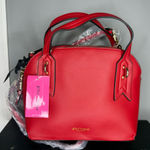 Betsey Johnson  "So Charming" dome satchel bag in red Photo 0