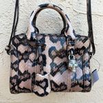 Alexander McQueen NWT  mini Padlock genuine Python duffel shoulder satchel bag Photo 2