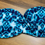 Victoria's Secret Swim Top Womens Size Medium Strapless Padded Bikini Top Blue Photo 0