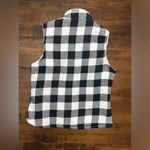 Risen Flannel Vest With Sherpa Liner Medium Black‎ And White Black Photo 1