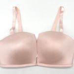 MOD by Parfait Strapless Convertible Bra 36D‎ Pink Smooth Satin Wireless Boudoir Size undefined Photo 0