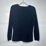 GAP Women’s Small Black Long Sleeve Wrap Top Stretch Knit V Photo 7