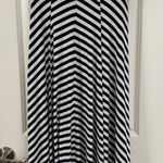 Gap Navy and White Striped Maxi Skirt Photo 0