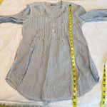 Pimkie  Striped Popover Shirt Blouse Women's Size Medium’s Size Medium Pintuck Photo 7