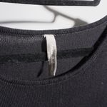 Hanna Andersson 100% Cotton Knit Little Black Dress Womens L Jackie O Ruffles Size L Photo 2