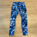 Lululemon  Wunder Under Blue Marble Print High Waisted Ankle Legging Size 8 Photo 3