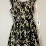 Eliza J . Women’s Cocktail Dress Pockets Floral Printed Gray Black Size 8 EUC Photo 8