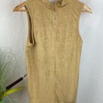 Stella Luce Faux Suede Mock Turtleneck Sleeveless Top XL Photo 2