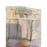 Talbots  Pants Crop Ankle‎ Capris Large Pastel Art Watercolor Floral 10 32 Photo 1