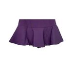 ZARA NWT Flared High Waisted Bow Tie Belt Mini Skort Side Zip S Purple #2797 Photo 8