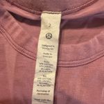 Lululemon size 2 Tank Top Embroidered Logo Mauve Cropped Crop Photo 1