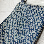 Tommy Hilfiger Navy Blue Monogram Wristlet Pouch Small Bag Purse Photo 9