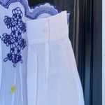 NWOT American Sweatshirt Womens tunic blouse, White, embroiderd eyelets Size S White Photo 11