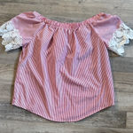 Roommates  Red and White Striped Skirt Size S Photo 0