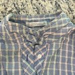 Orvis  summer blue and pink plaid short sleeve button up 100% cotton shirt Photo 7