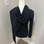 Free People Black Asymmetrical Button Cardigan Photo 6