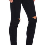 Mother Looker Ankle Fray in Guilty As Sin 31" As Seen On Kristen Stewart Black Photo 0