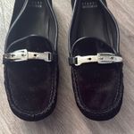 Stuart Weitzman  Black Women's Suede Loafers 8.5 Leather Flat Shoes Driving shoes Photo 2