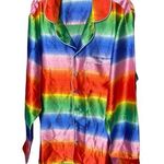 BP NWT Button Down Shirt SMALL Pride Gender Inclusive Unisex Rainbow Long Sleeve Photo 0