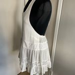 Hem & Thread 32. White Halter Top with Eyelet Details Size Medium Photo 3
