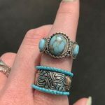 Only BUNDLE  turquoise western rings Photo 0