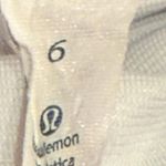 Lululemon athletica Women's Groovy Run Shorts - White with Black Stripes Photo 5