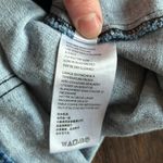 Free People Women's Blue Notched Front Wrap Button Denim Mini Skirt Sz 6 Photo 10